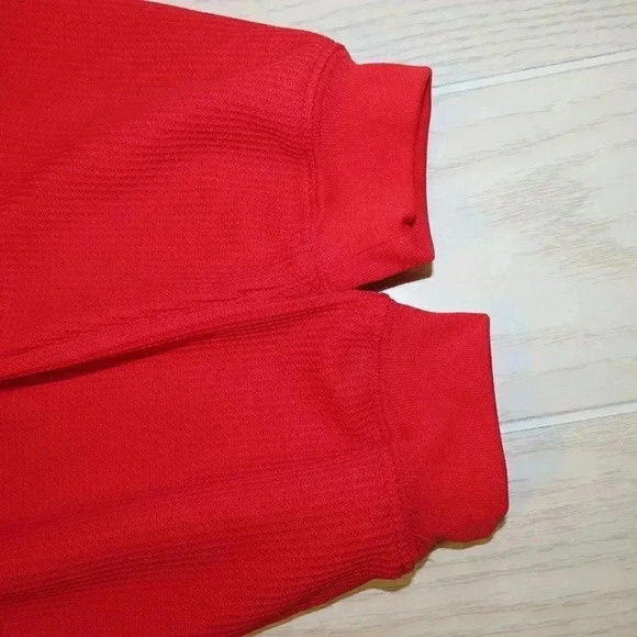 Reebok Face Off Collection New Jersy Devils Long Sleeve Waffle Knit Shirt Size L - Picture 4 of 9